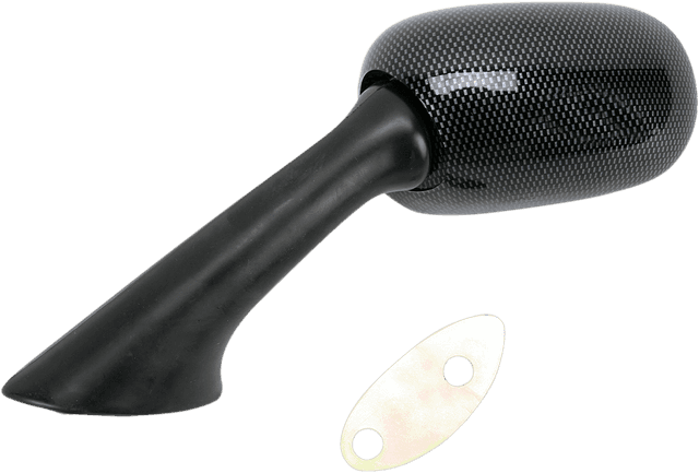 EMGO 2087072 Mirror - Side View - Carbon Fiber - Rectangle - Left - Honda — image 2 of 2