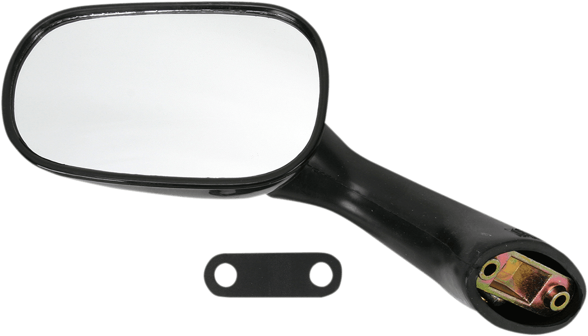 EMGO 2087082 Mirror - Side View - Oval - Black - Left