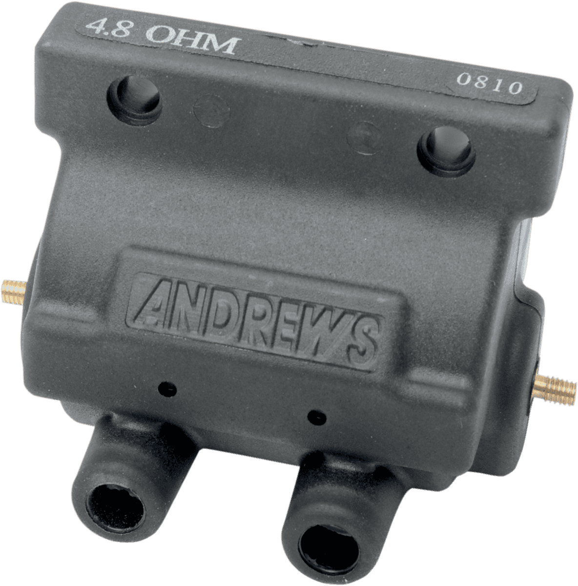ANDREWS 2102-0204 Ignition Coil - 4.8 Ohm - Harley Davidson - Black