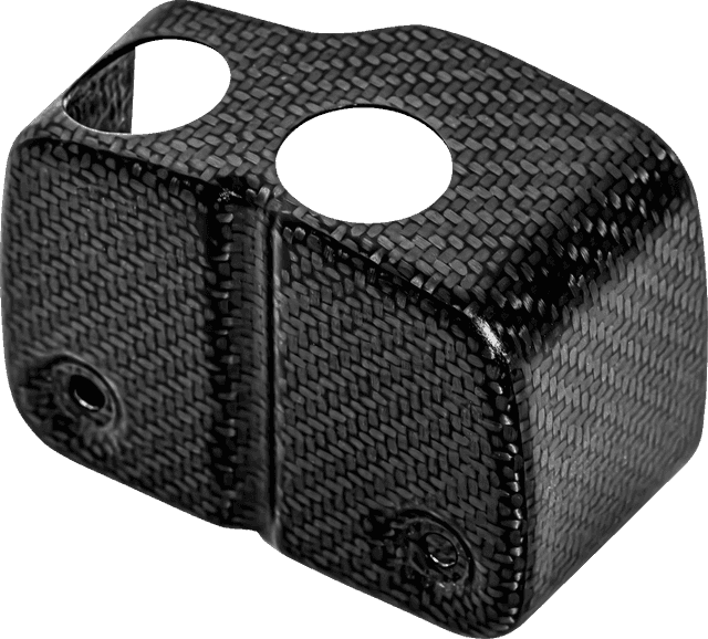 SADDLEMEN 2102-0503 Coil Cover - Carbon Fiber - Gloss Black — image 1 of 2