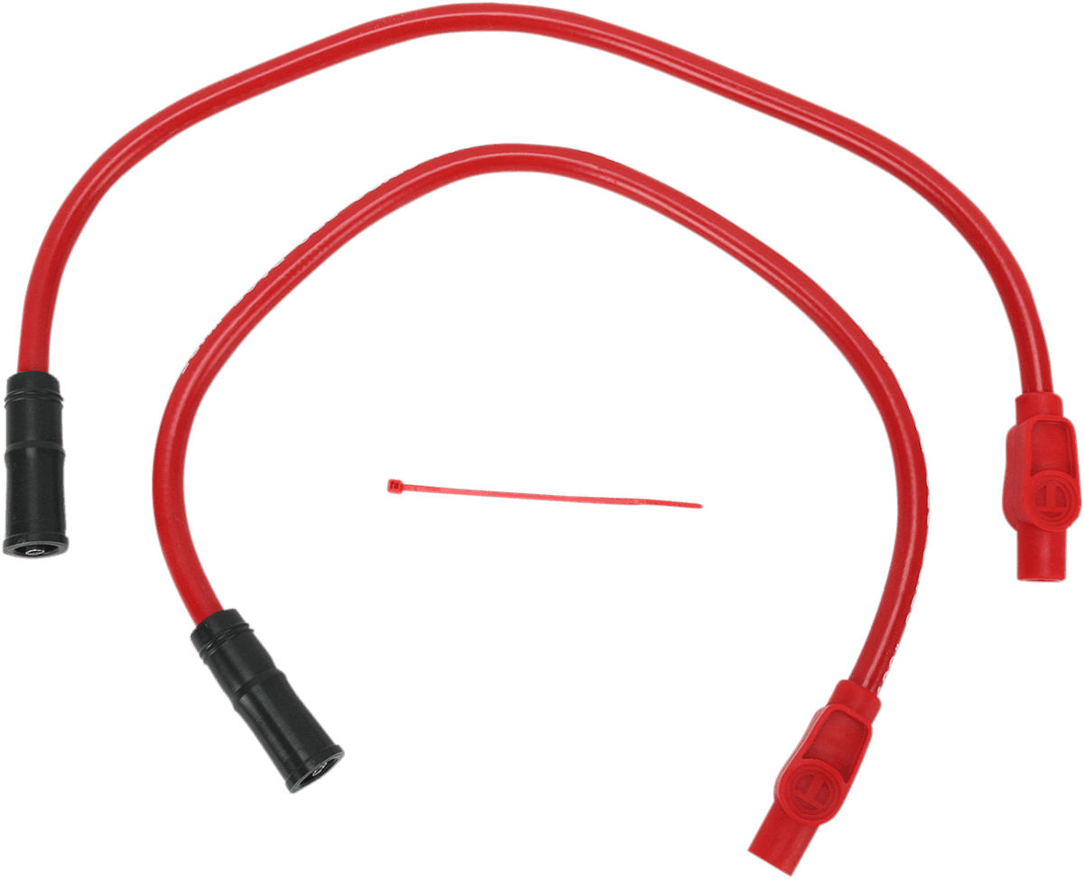 SUMAX 2104-0094 Spark Plug Wire - 10.4 mm - Black - '99-'08 Red