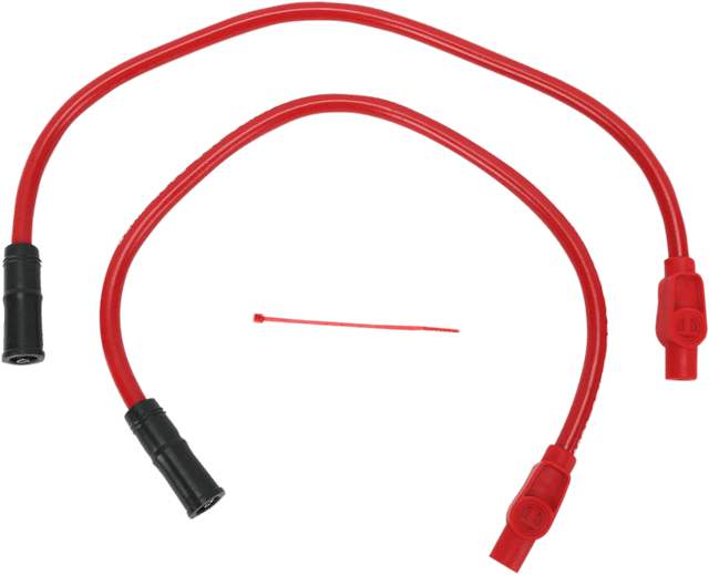 SUMAX 2104-0094 Spark Plug Wire - 10.4 mm - Black - '99-'08 Red