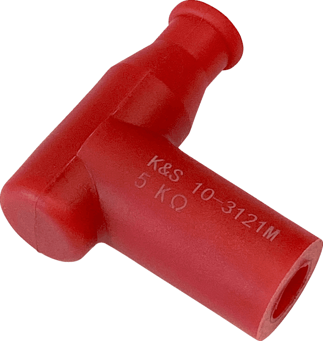 K&S TECHNOLOGIES 2104-0391 Spark Plug Cover - Resistor - 14 mm - Red