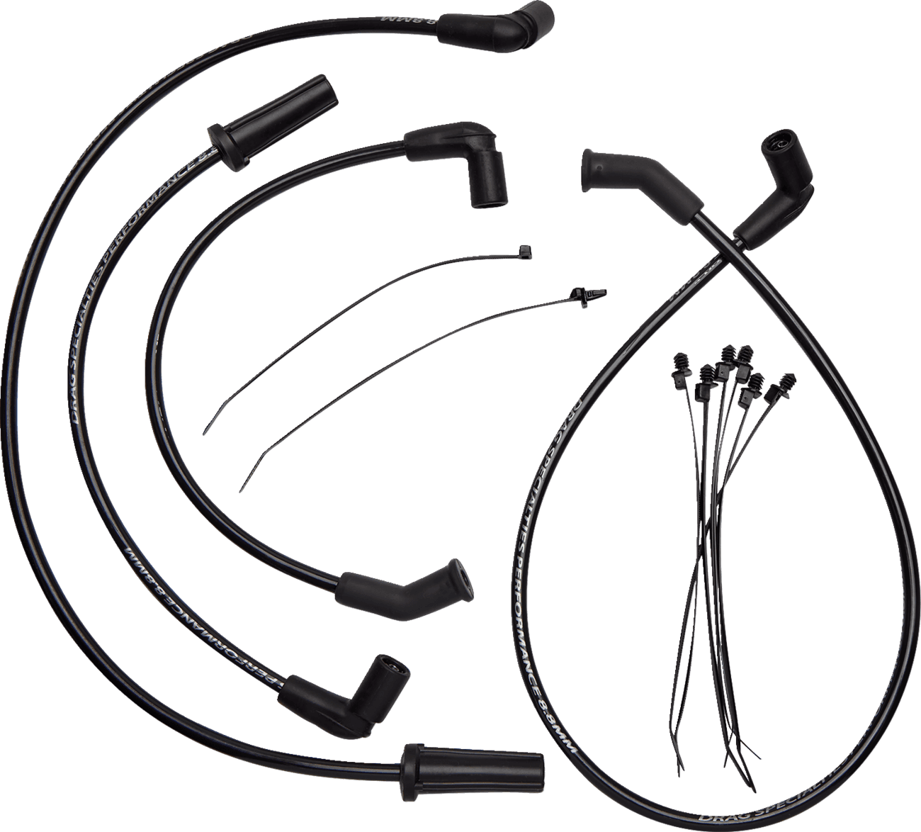 DRAG SPECIALTIES 2104-0408 Spark Plug Wires - '18-'23 Softail