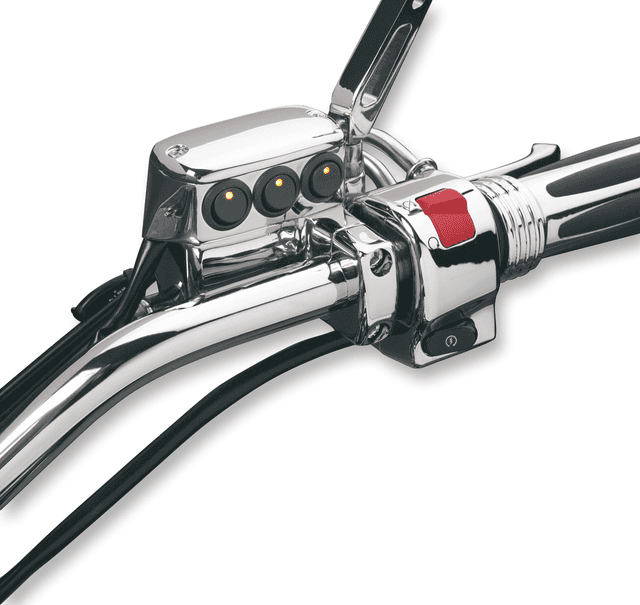 SHOW CHROME 2106-0062 LED Switch Block Assembly - Clutch Side - Chrome — image 2 of 2