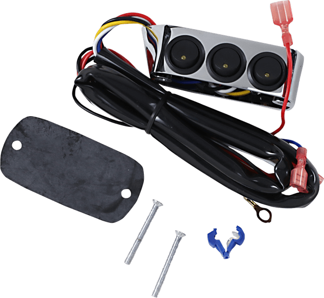 SHOW CHROME 2106-0062 LED Switch Block Assembly - Clutch Side - Chrome — image 1 of 2
