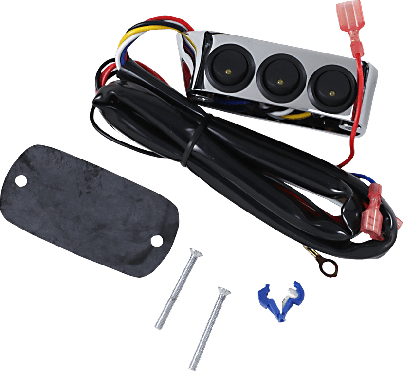 SHOW CHROME 2106-0062 LED Switch Block Assembly - Clutch Side - Chrome — image 1 of 2