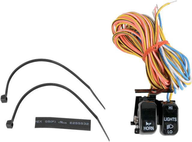 DRAG SPECIALTIES 2106-0086 Handlebar Switch Kit - Dimmer/Horn - Black