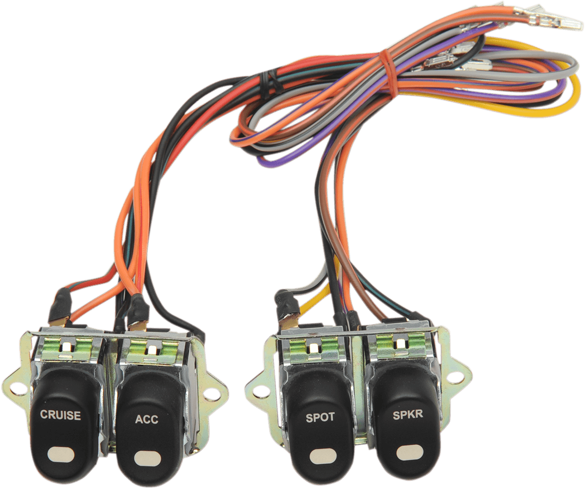 DRAG SPECIALTIES 2106-0221 Rocker Switch Assembly - '96-'13 FLT