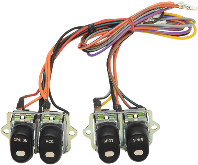 DRAG SPECIALTIES 2106-0221 Rocker Switch Assembly - '96-'13 FLT