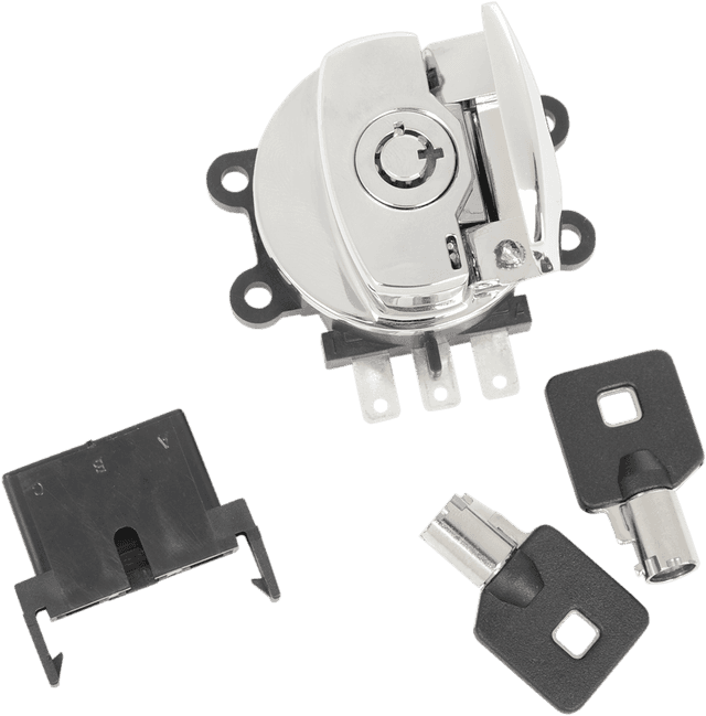 DRAG SPECIALTIES 2106-0224 Side Hinge Ignition Switch - Chrome