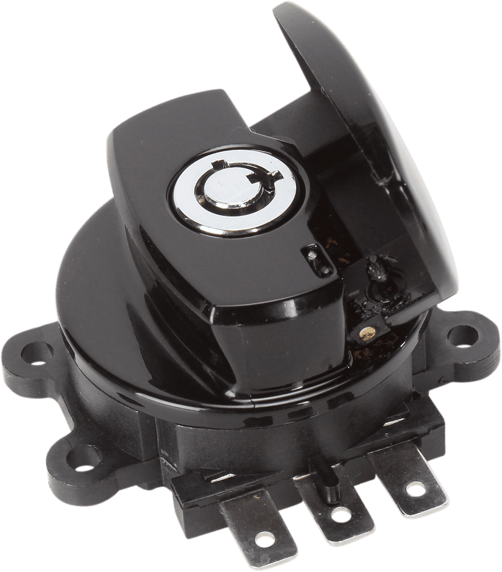 DRAG SPECIALTIES 2106-0225 Side Hinge Ignition Switch - Gloss Black