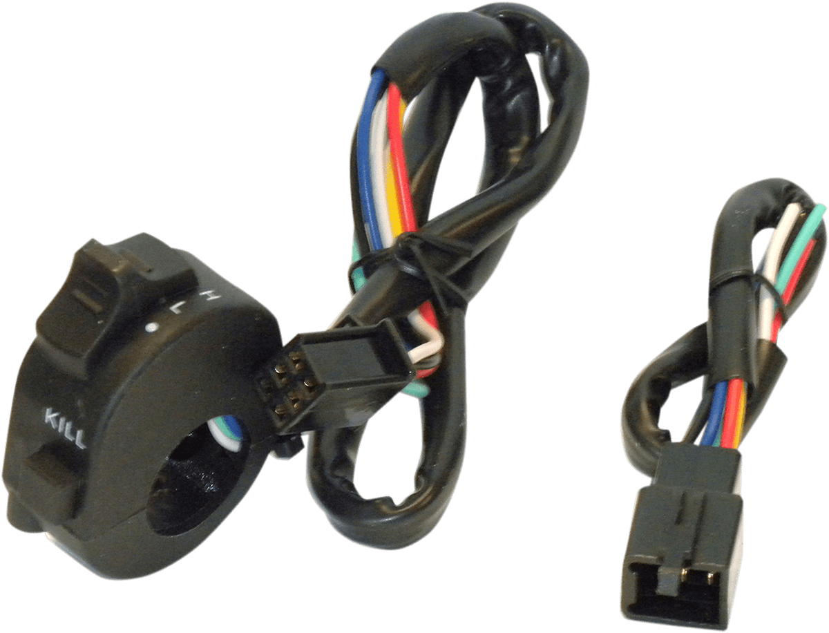 K&S TECHNOLOGIES 2106-0244 Universal Headlight Switch with Kill Switch - 6 Pin - 7/8" Handlebars