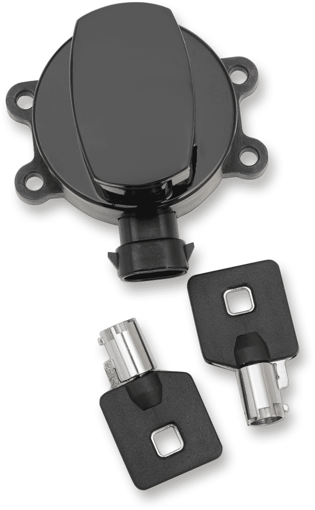 DRAG SPECIALTIES 2106-0251 Side Hinge Ignition Switch - Gloss Black — image 2 of 2