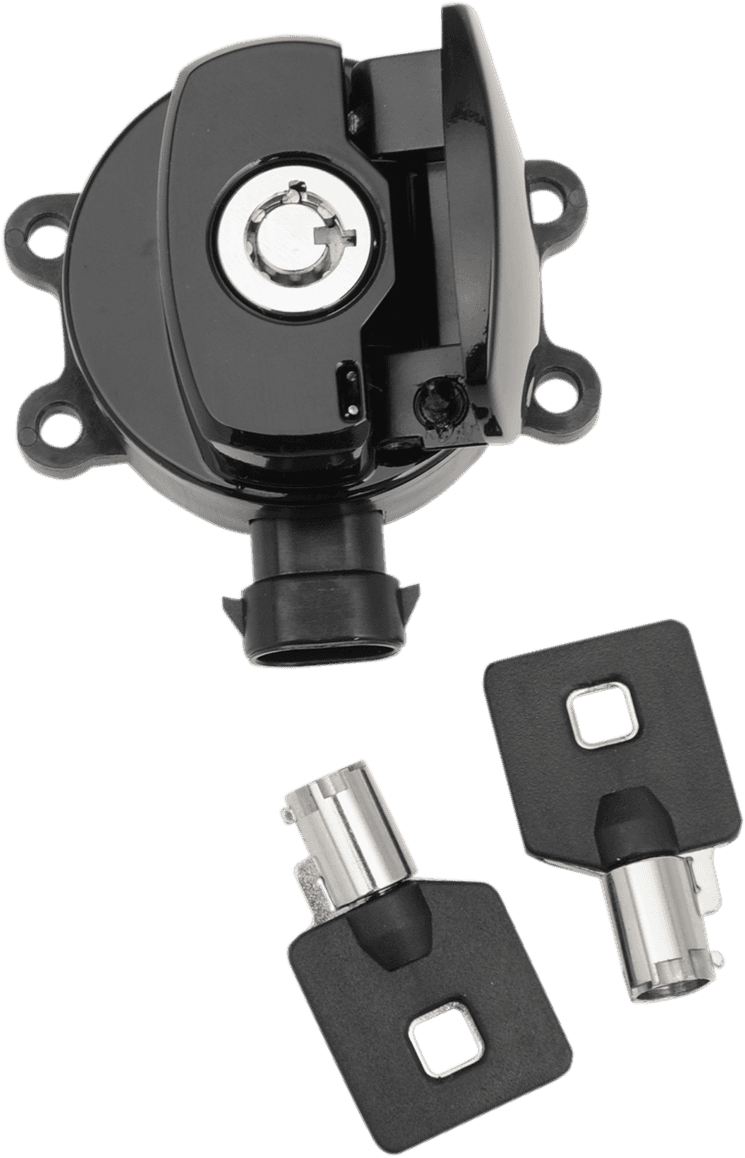 DRAG SPECIALTIES 2106-0251 Side Hinge Ignition Switch - Gloss Black