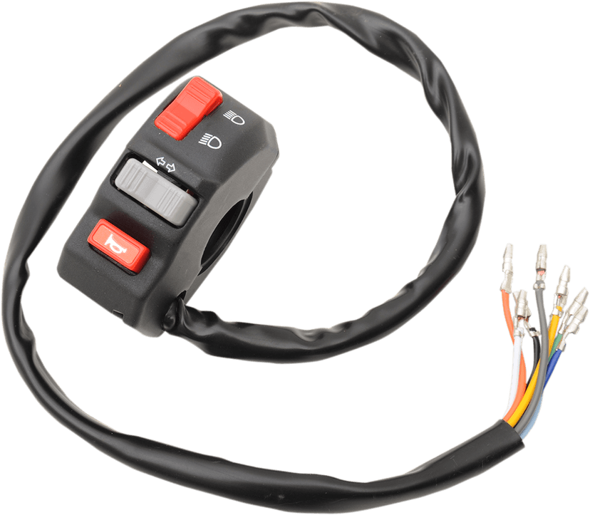 EMGO 2106-0343 Left-Side Handlebar Switch - Universal