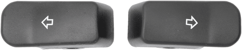 DRAG SPECIALTIES 2106-0360 Turn Signal Switch Extension Caps - Black
