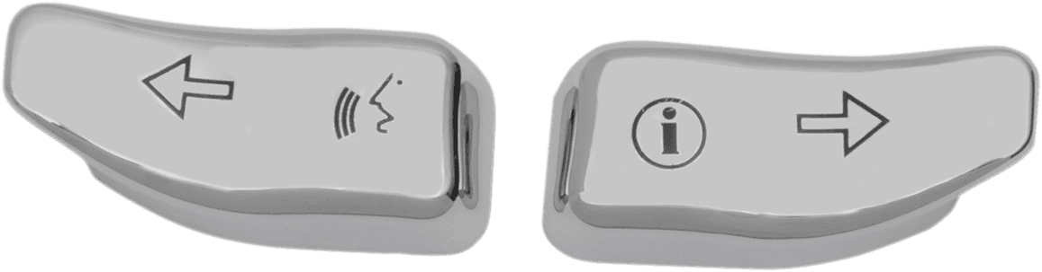 DRAG SPECIALTIES 2106-0361 Turn Signal Switch Extension Caps - Chrome