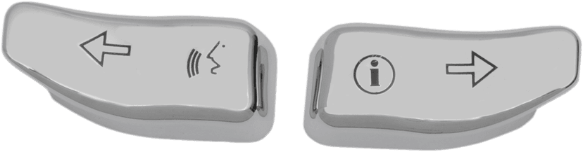 DRAG SPECIALTIES 2106-0361 Turn Signal Switch Extension Caps - Chrome