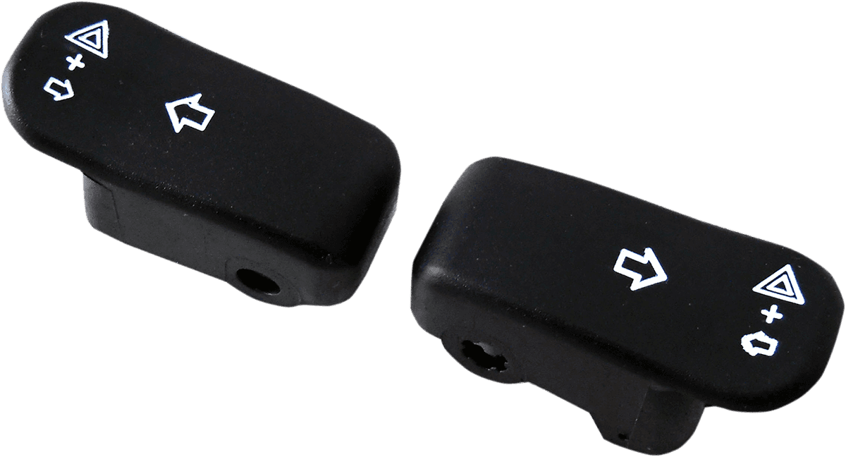 DRAG SPECIALTIES 2106-0364 Turn Signal Switch Extension Caps - Black