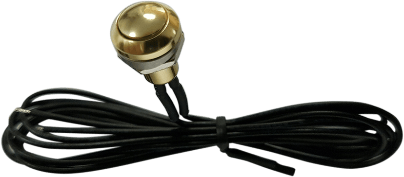 DRAG SPECIALTIES 2106-0418 Mini Push-Button Switch - Gold