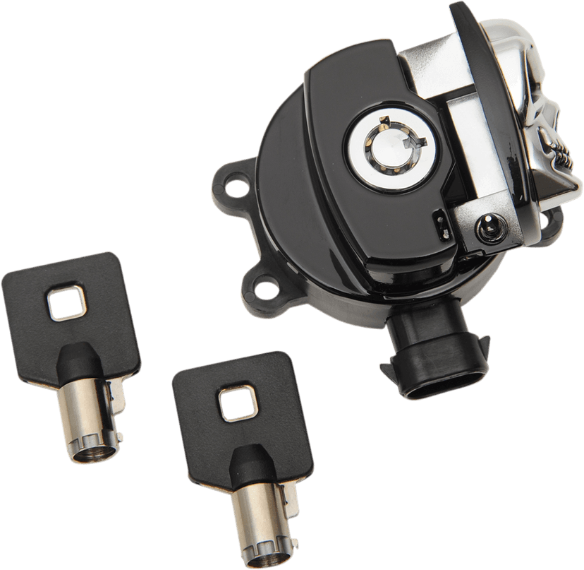 DRAG SPECIALTIES 2106-0421 Ignition Switch - Skull - Black — image 2 of 2