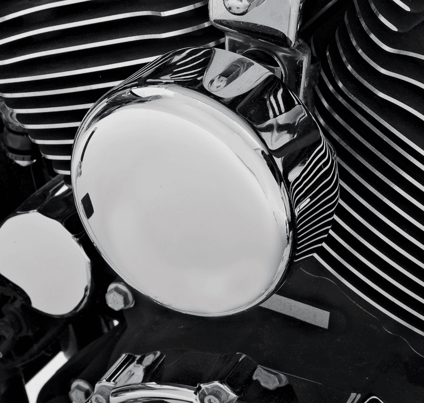 DRAG SPECIALTIES 2107-0043 Round Horn Cover - Chrome — image 4 of 4