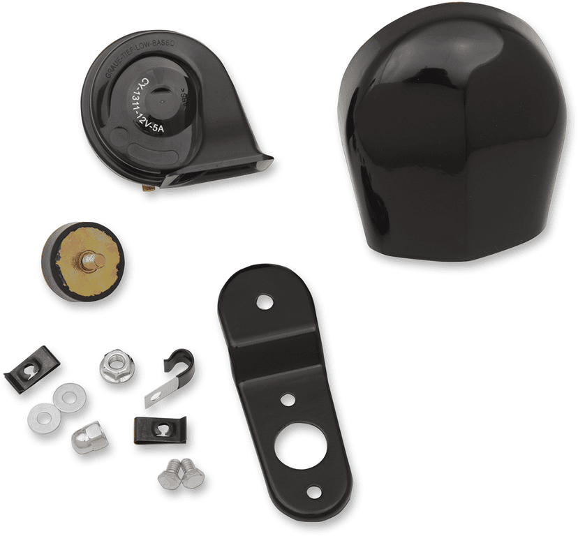 DRAG SPECIALTIES 2107-0246 Horn Kit - Black