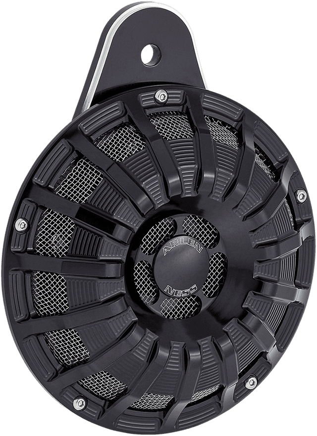 ARLEN NESS 2107-0300 Custom Horn - 15 Spoke - Black - Big Twin