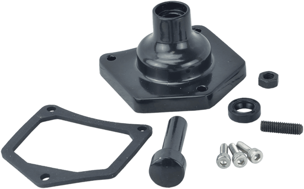 DRAG SPECIALTIES 2110-0994 End Cover - Solenoid/Starter Button - Gloss Black