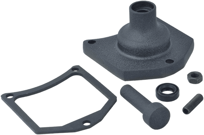 DRAG SPECIALTIES 2110-0997 End Cover - Solenoid/Starter Button - Black Wrinkle
