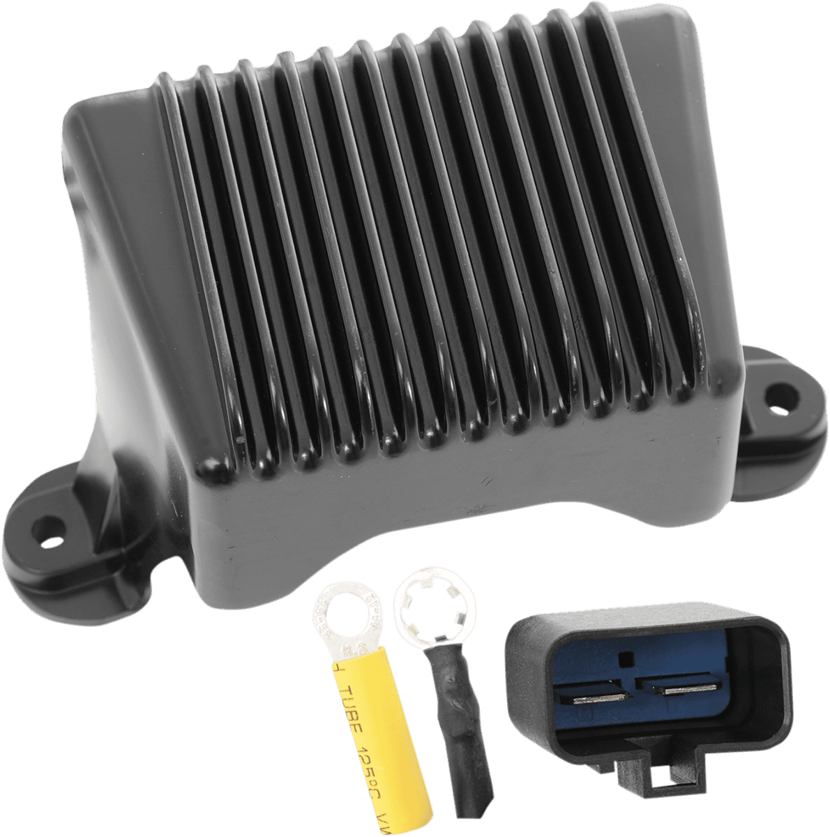 DRAG SPECIALTIES 2112-0789 Regulator - Black - '99-'01 FL