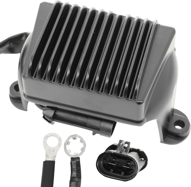 DRAG SPECIALTIES 2112-0790 Regulator - Black - '02-'03 FL