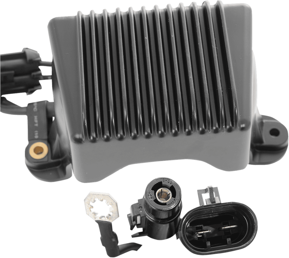 DRAG SPECIALTIES 2112-0791 Regulator - Black - '04-'05 FL