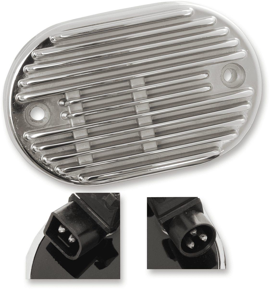 DRAG SPECIALTIES 2112-0805 Regulator - Chrome - '08-'10 FX/FLST