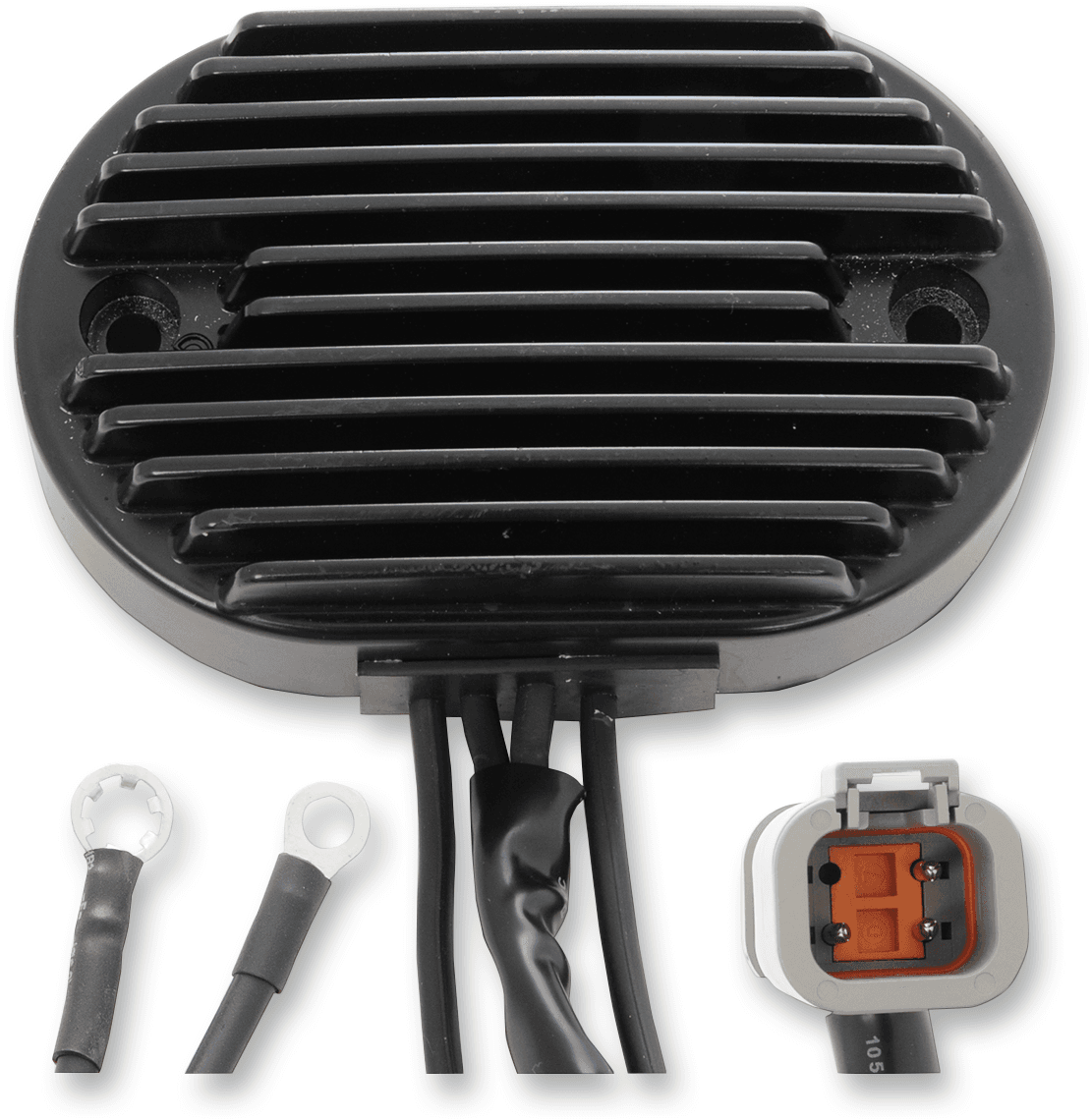 DRAG SPECIALTIES 2112-0808 Regulator - Black - '01-'06 FX/FLST