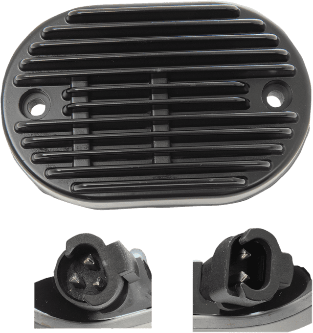 DRAG SPECIALTIES 2112-0810 Regulator - Black - '08-'10 FX/FLST
