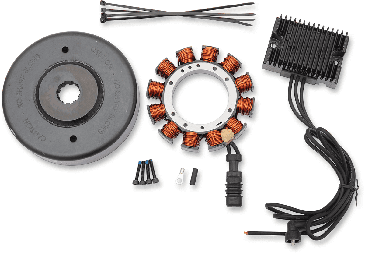 DRAG SPECIALTIES 2112-1204 32A Charging Kit - Black Regulator