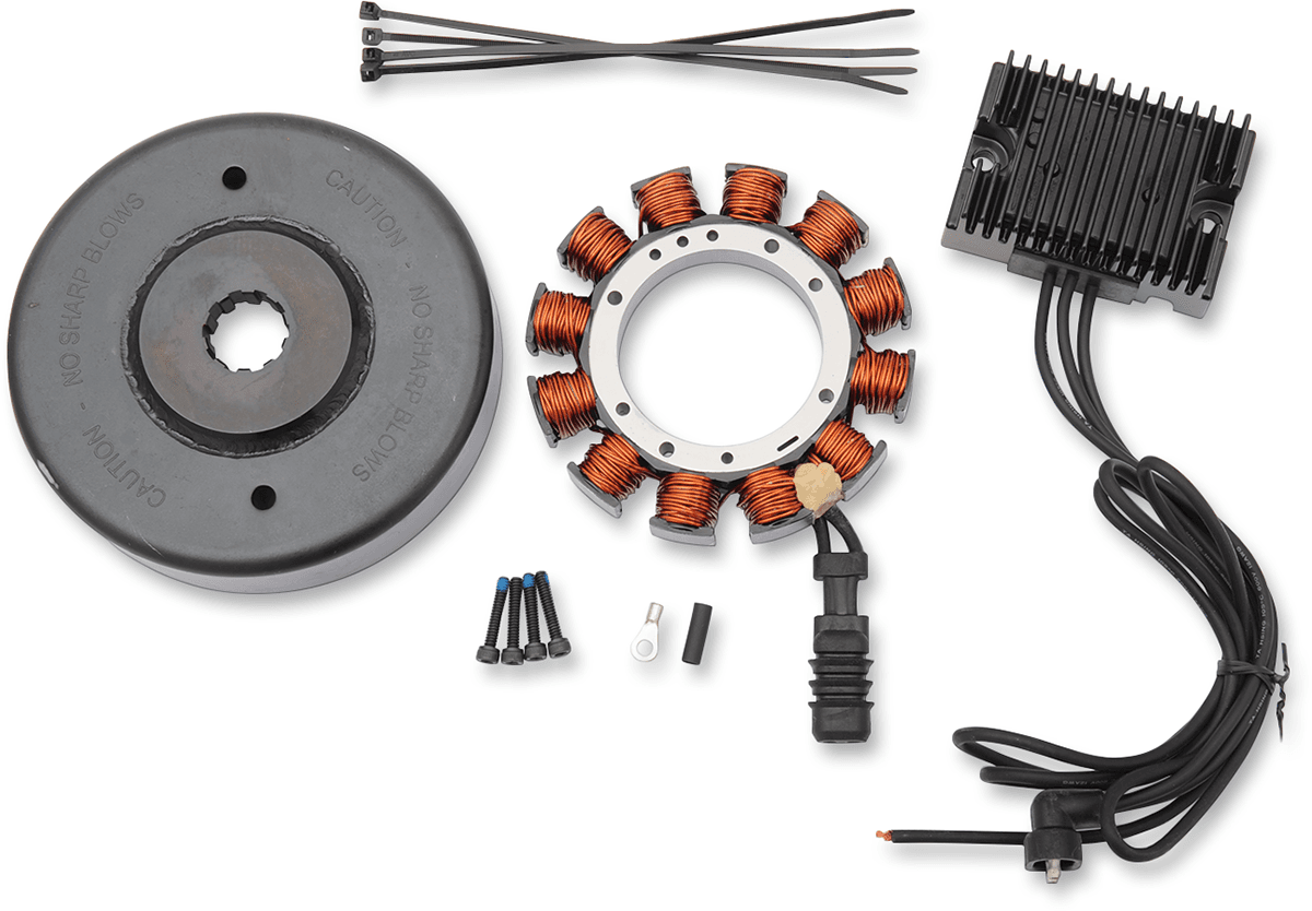 DRAG SPECIALTIES 2112-1204 32A Charging Kit - Black Regulator