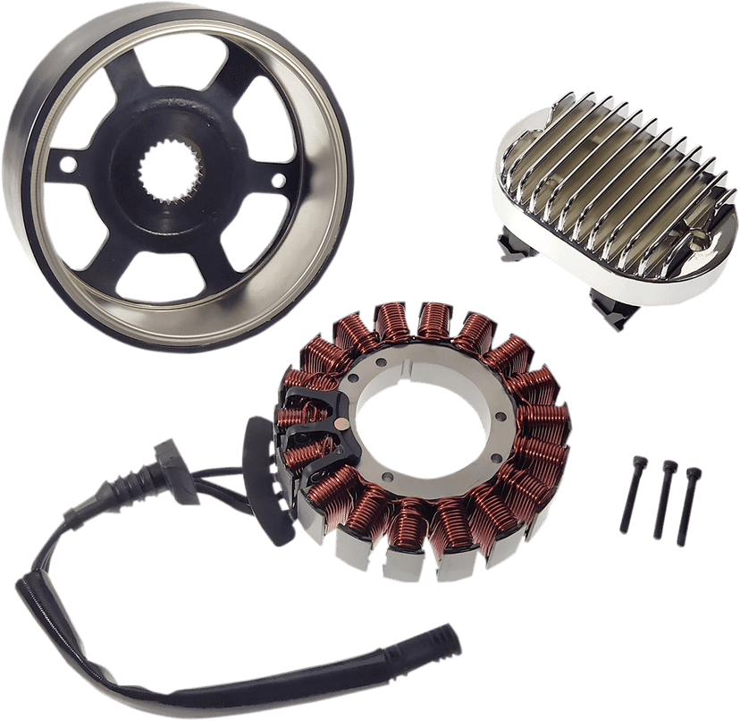 DRAG SPECIALTIES 2112-1519 Charging Kit - Chrome