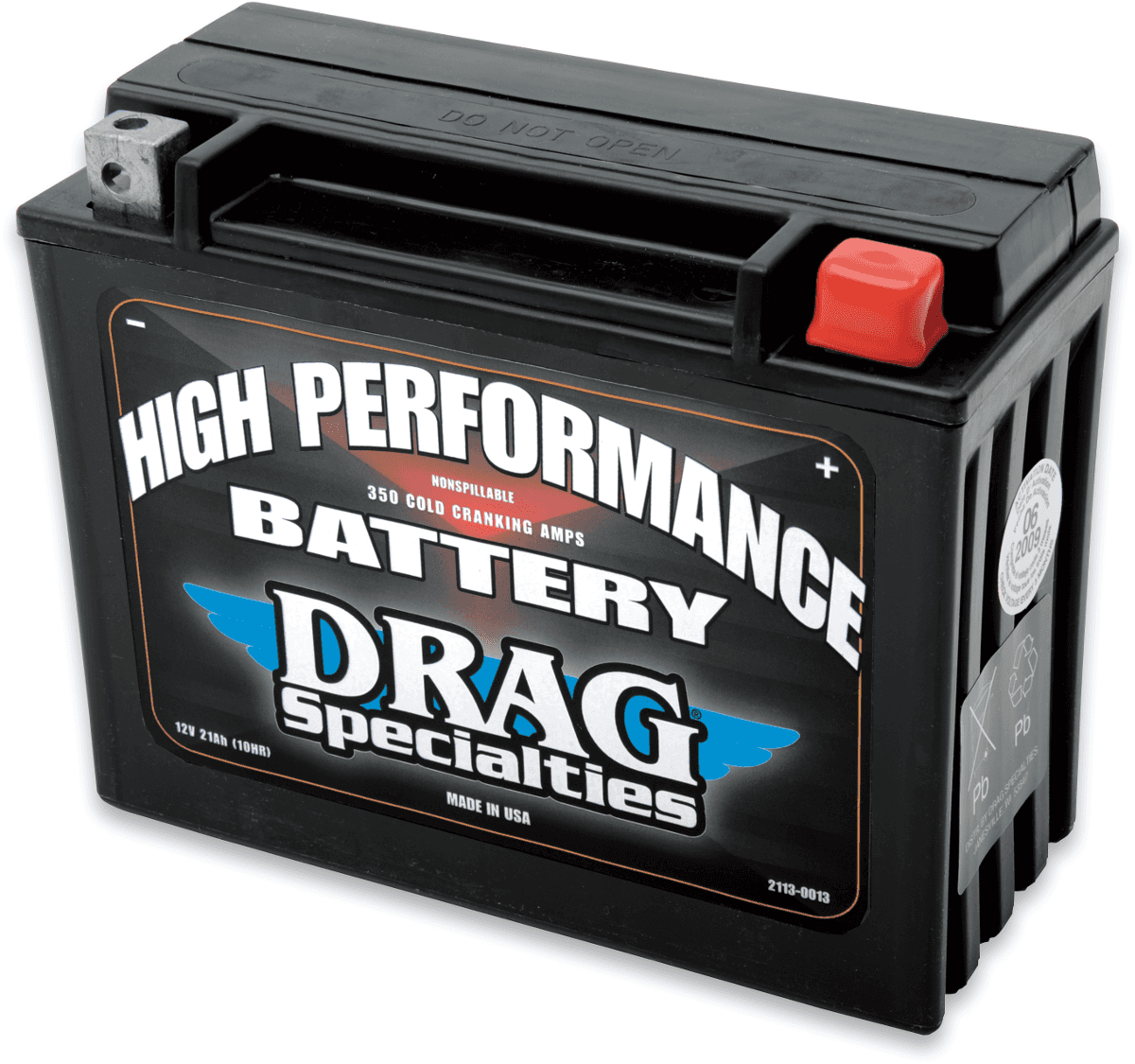 DRAG SPECIALTIES 2113-0013 High Performance Battery - YTX24HL