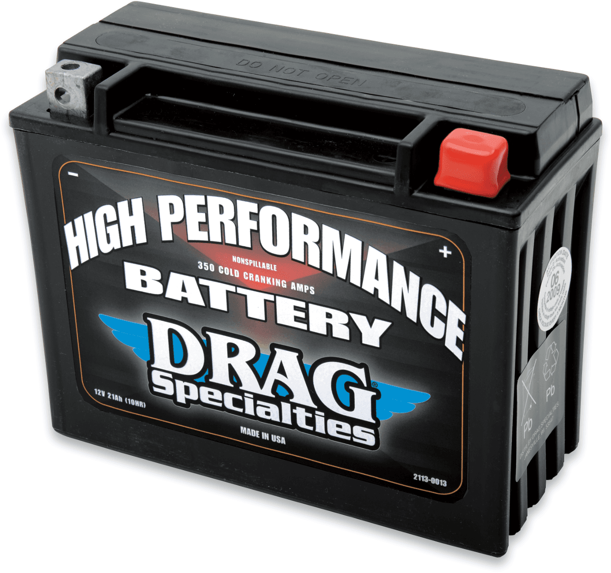 DRAG SPECIALTIES 2113-0013 High Performance Battery - YTX24HL