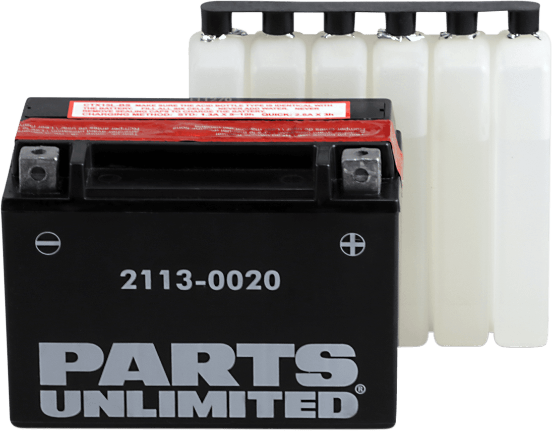 PARTS UNLIMITED 2113-0020 AGM Battery - YTX15L-BS .66 L