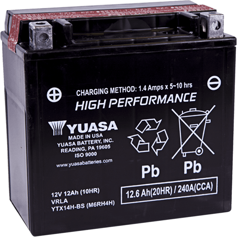 YUASA 2113-0034 AGM Battery - YTX14H-BS .69L