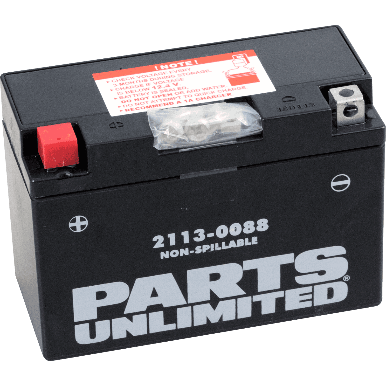 PARTS UNLIMITED 2113-0088 AGM Battery - YT9B-4/YT9B-BS