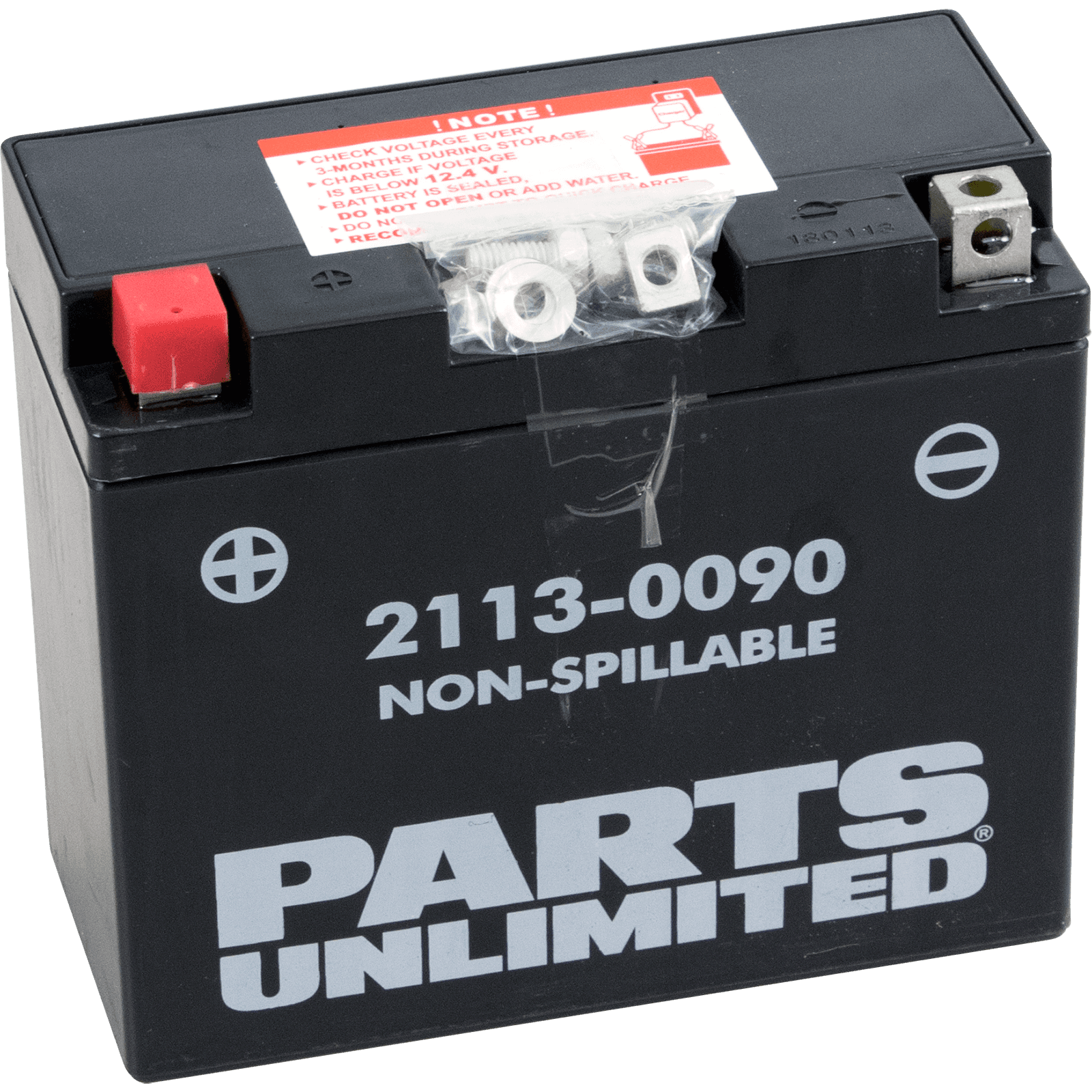 PARTS UNLIMITED 2113-0090 AGM Battery - YT12B4/YT12B-BS