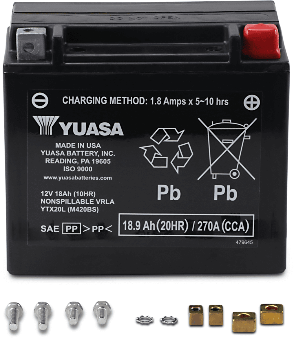 YUASA 2113-0103 AGM Battery - YTX20L