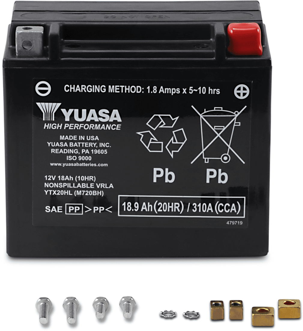 YUASA 2113-0104 AGM Battery - YTX20HL