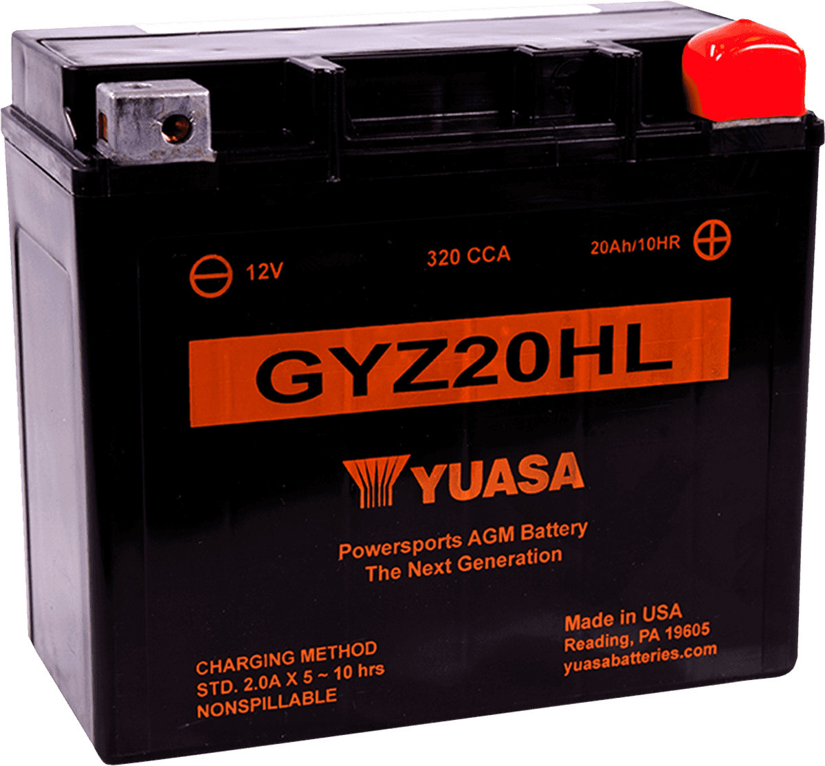 YUASA 2113-0109 AGM Battery - GYZ20HL