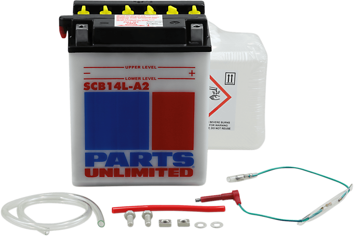 PARTS UNLIMITED 2113-0185 Battery - YB14L-A2 with Sensor